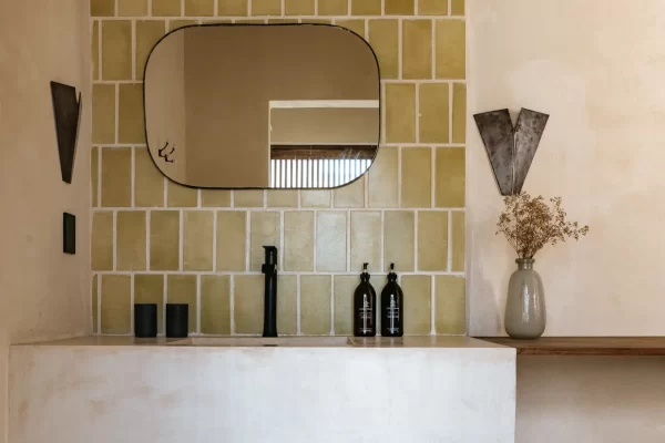Luxurious bathroom at Casa Yuma with sleek design.